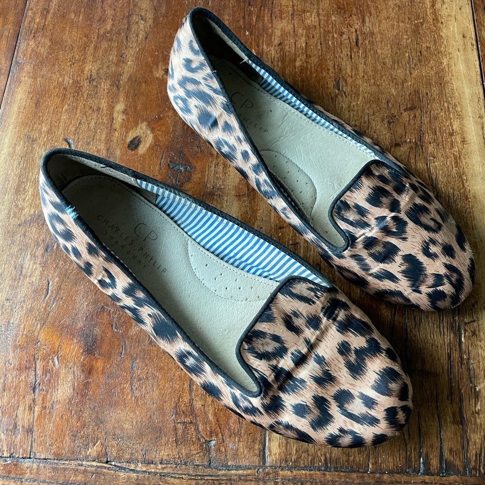 Charles Philip Shanghai Leopard Smoking Shoes